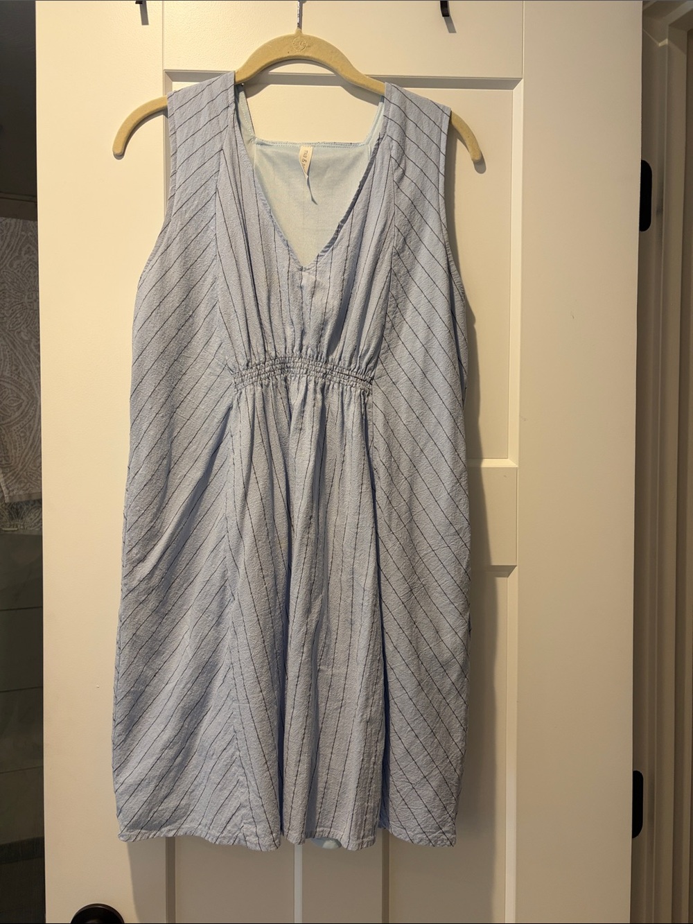 Light breezy blue striped dress